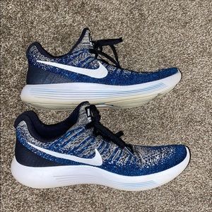 Nike Blue and White Athletic Shoes